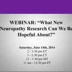 "What New Neuropathy Research Can We Be Hopeful For?" - 2014 Webinar - YouTube