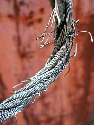 frayed wire