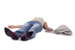 woman lying down