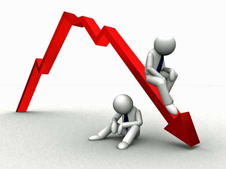 declining graph
