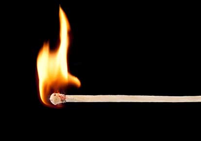 burning  match