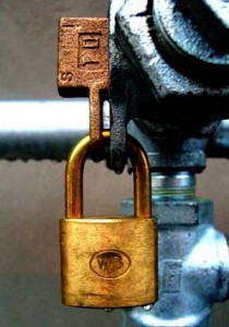 a lock