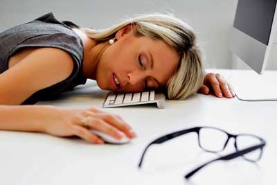 fatigued woman