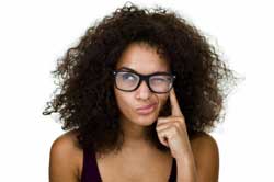 questioning woman
