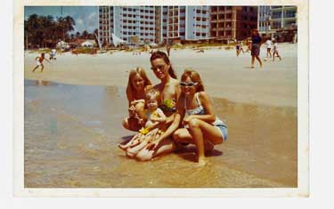 On the beach in Recife, Brazil