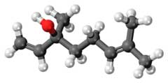 A linalool molecule ball 