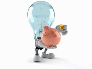 light bulb piggy