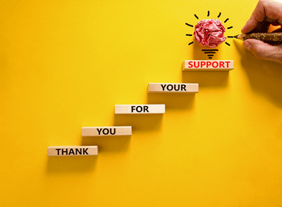 Thanks for your support