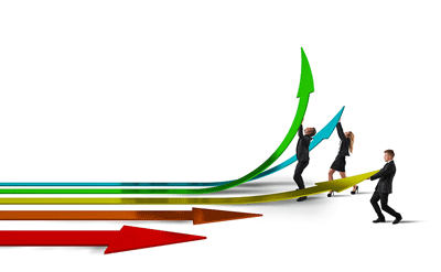 progress arrows