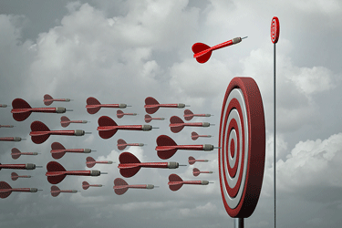 hitting the target