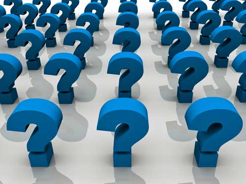 question marks