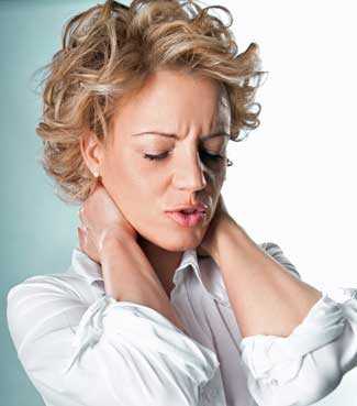 woman in pain